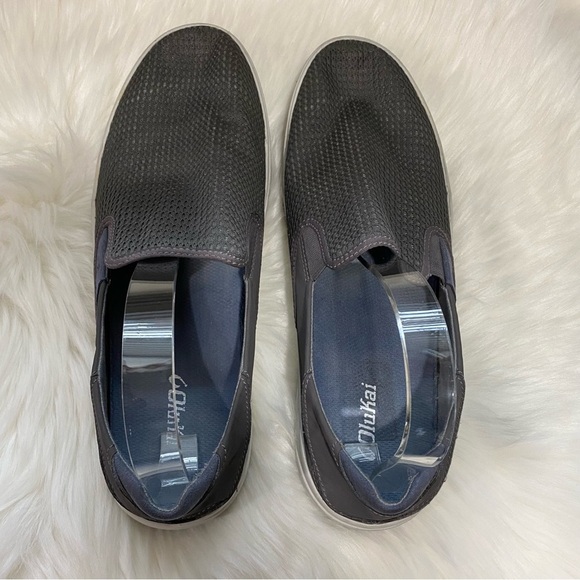 Olukai Men\'s Gray textile upper mesh loafers Shoe Size 14 main image 5
